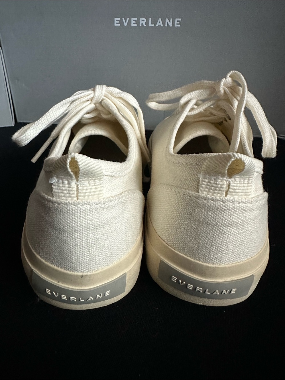 Everlane Low-Top forever sneakers Canvas Sneakers in Natural Cream/  white 5.5 - Picture 6 of 12